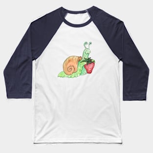 Strawberry Snail Baseball T-Shirt